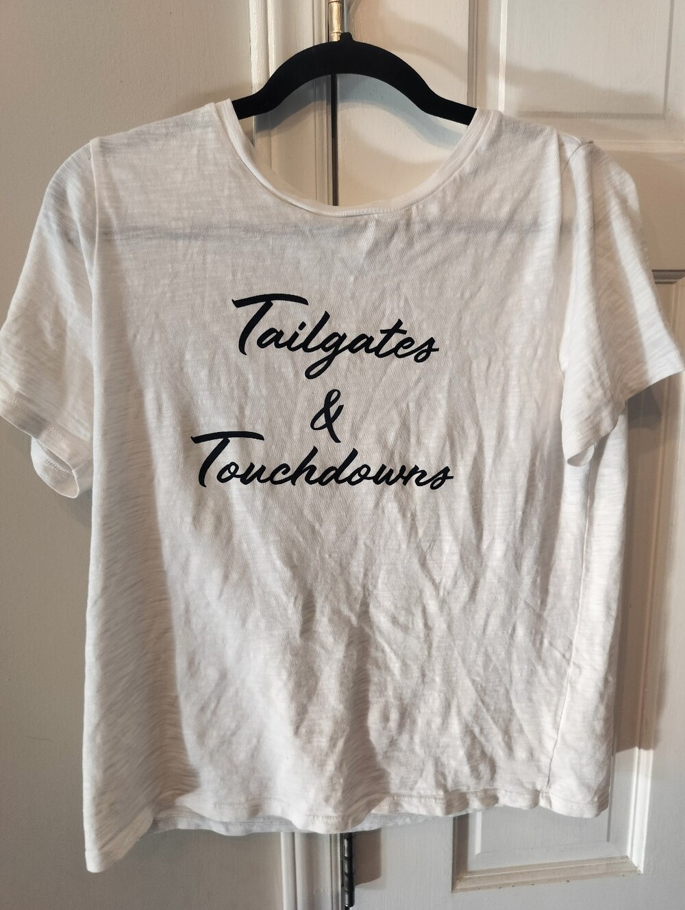 Tailgates & Touchdowns White Graphic Tee Draper James